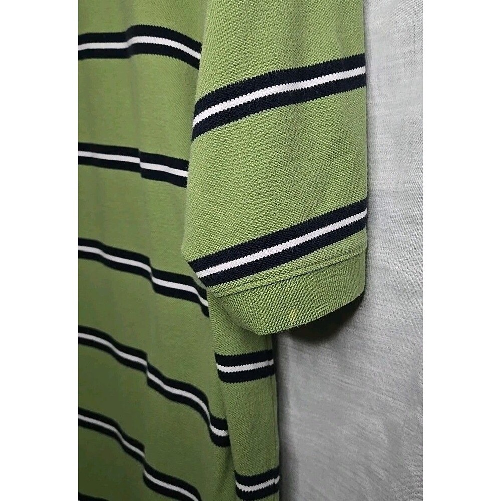 Wrangler Jeans Co Polo Real Comfortable Shirt, Sz 2XL, Green Stiped - Picture 9 of 10